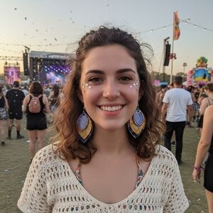 HANDCRAFTED Wood Teardrop Earrings HANDPAINTED Layered Celestial Boho Jewelry